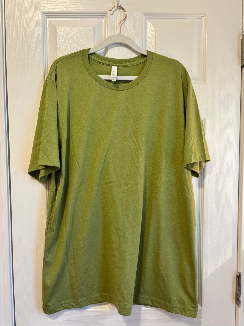100% Cotton Unisex Crew Neck T-Shirt - Pistachio Green